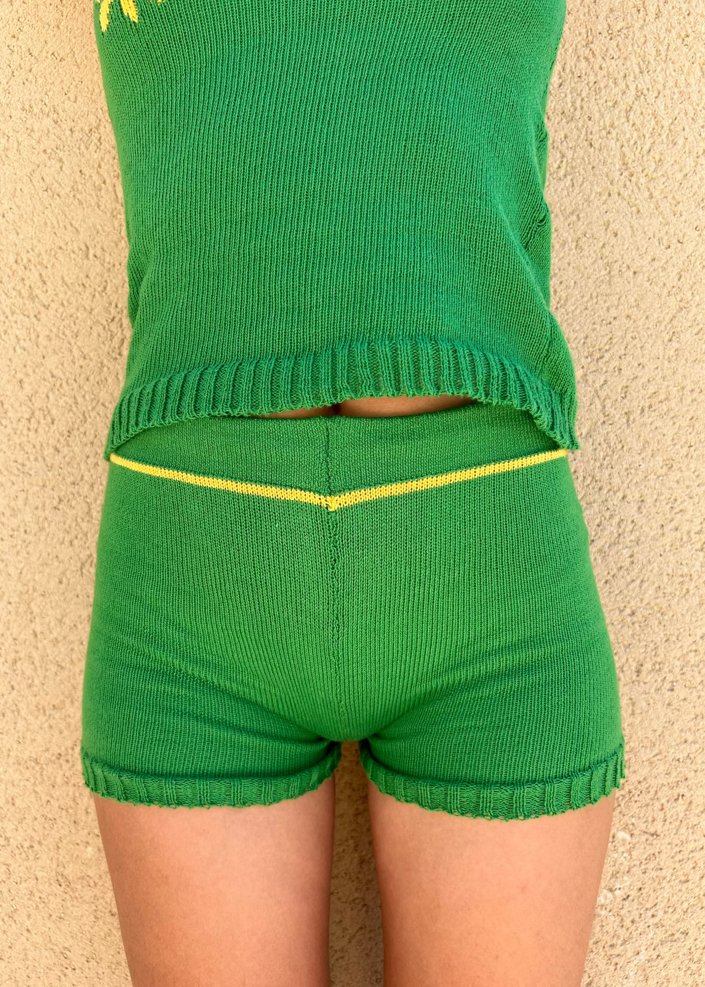 Violette Shorts - Green/ yellow