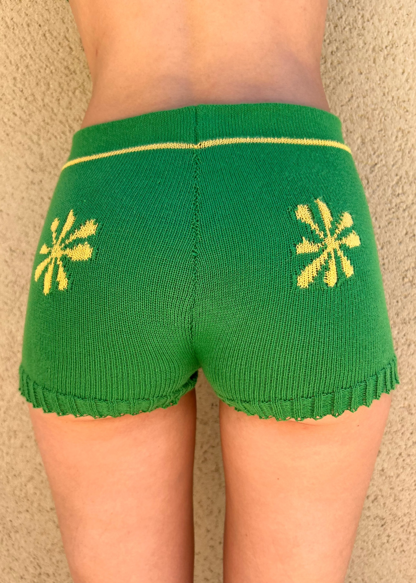 Violette Shorts - Green/ yellow