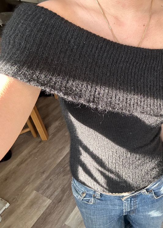 Off-the-shoulder - S - Black