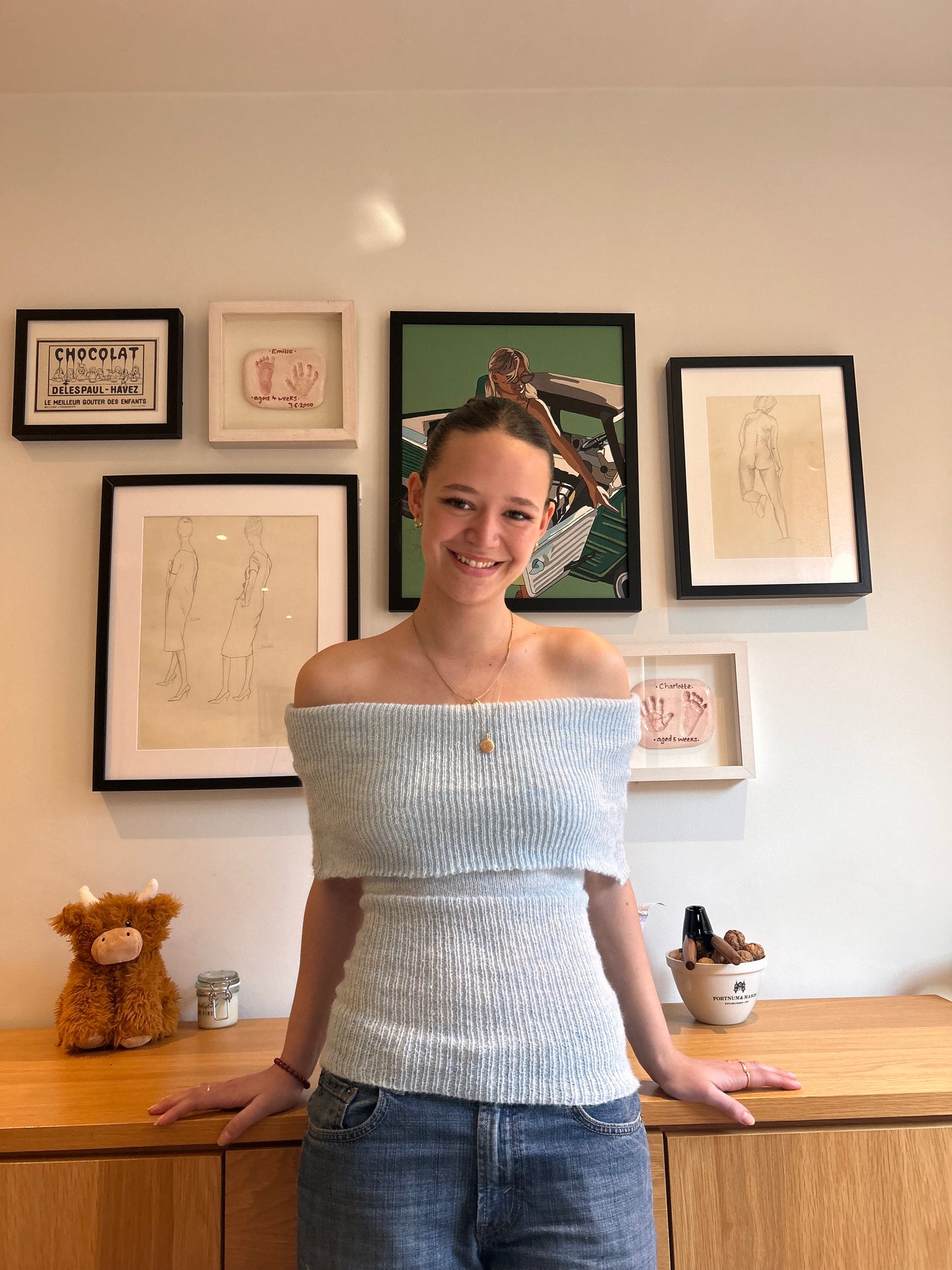 Off the shoulder top (Baby Blue)
