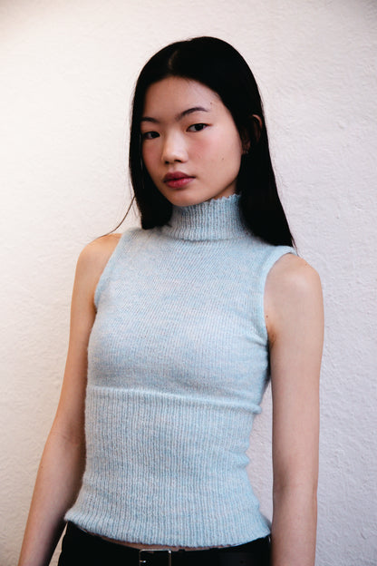 Halter Top - XS - Baby blue