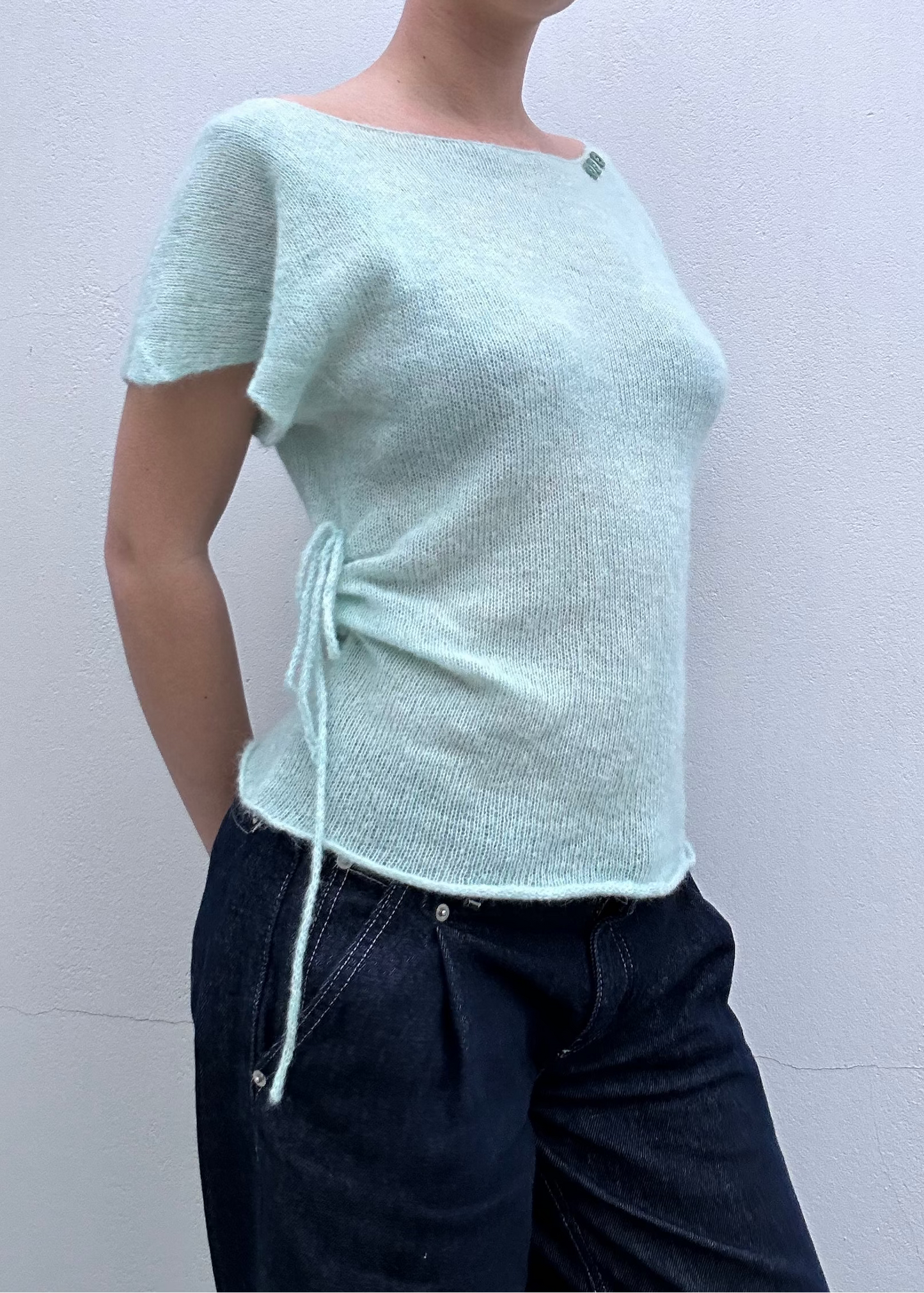 Emilie Top in Mint Green