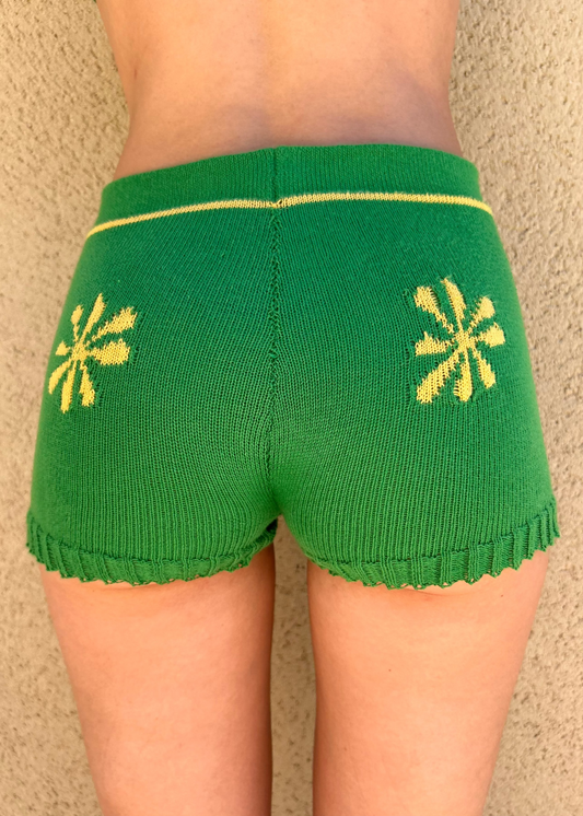 Violette Shorts - Green/ yellow